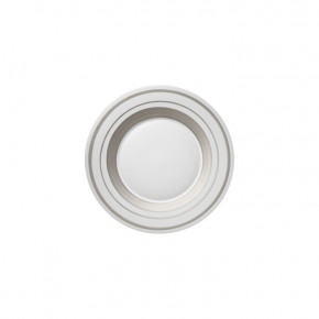 Glamour Platinum Cake/Bread Plate Round 7.1" H 0.8" (Special Order)