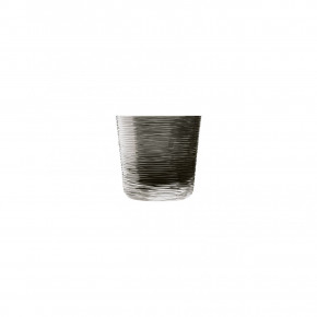Groove Smoked Whiskey Tumbler Double Old Fashioned Diam 4.2" Height 3.9" 16.2 Oz (Special Order)