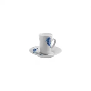 Hering Berlin Piqueur cappuccino cup and saucer, motif branch