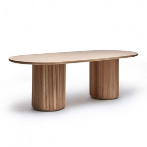 Laurel Oval Dining Table - Saddle