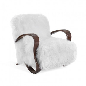 Milan Lounge Chair, White