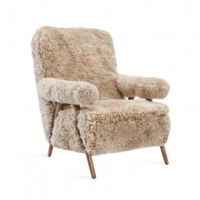 Barrett Lounge Chair, Morel Taupe