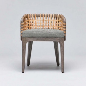 Palms Arm Chair Grey Ceruse/Jade