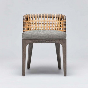 Palms Side Chair Grey Ceruse/Jade