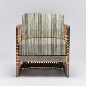Palms Lounge Chair Grey Ceruse/Sage