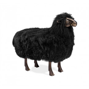 Leon Sheep Sculpture, Black