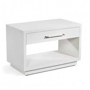 Taylor Low Bedside Chest, White