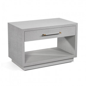 Taylor Low Bedside Chest, Light Grey