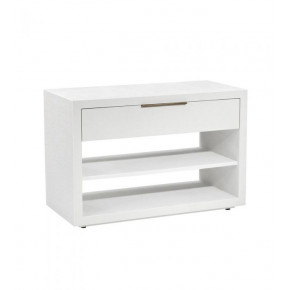 Montaigne Large Bedside Chest, White