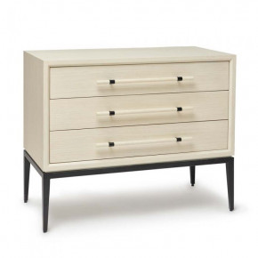 Burton 3 Drawer Bedside - Parchment