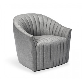 Channel Swivel Chair, Grey