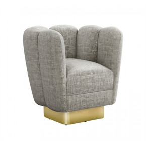Gallery Swivel Chair Brass, Feather