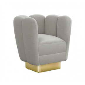 Gallery Swivel Chair Brass, Grey