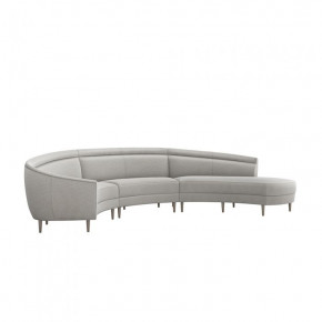 Capri Right Chaise Sectional, Grey