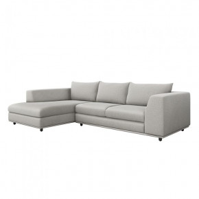 Comodo Left Chaise Sectional, Grey