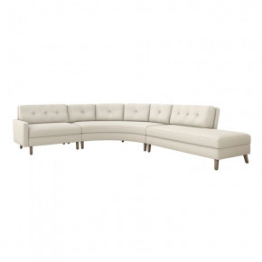Aventura Right Chaise Sectional, Pearl