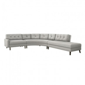 Aventura Right Chaise Sectional, Grey