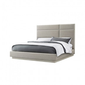 Quadrant Bed Heathered Chenille/Feather