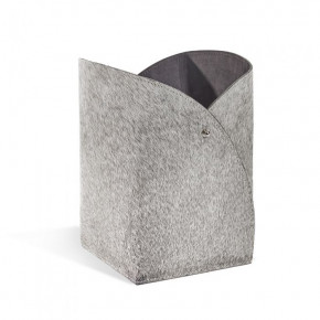 Tulip Wastebasket, Natural Hide