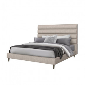 Channel Upholstered Bed Luxe Chenille/Bungalow