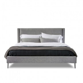 Izzy Bed Faux Linen/Pure Grey