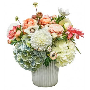 Haven Pot With Pastel Spring Florals