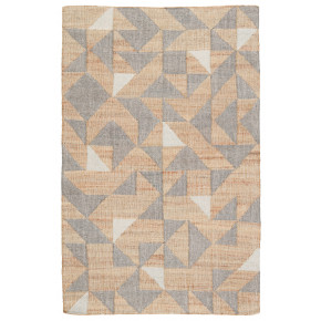 COI03 Collins Utah Beige/Gray Undyed Wool Rugs - White