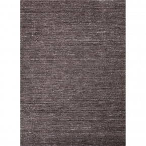 EL02 Elements Charcoal Gray/Charcoal Gray Undyed Wool Rug - Gray