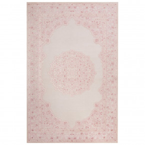 FB124 Fables Malo Bright White/Parfait Pink Rayon Rug - White