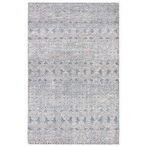 REI01 Reign Abelle Gray/White Undyed Wool Rugs - Gray