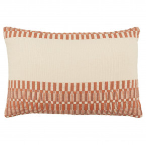  Living Letsami Terracotta/ Ivory Tribal Poly Fill Lumbar Pillow 13x21