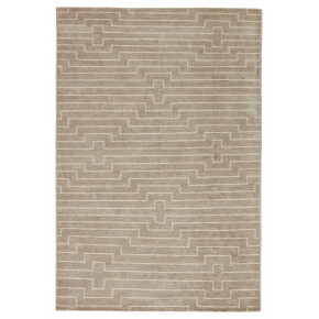 SAT08 Satellite Alloy Light Taupe/White Rugs - Brown
