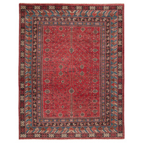 SLN13 Salinas Donte Red/Blue Rugs - Red