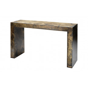 Charlemagne Console Table Acid Washed Metal