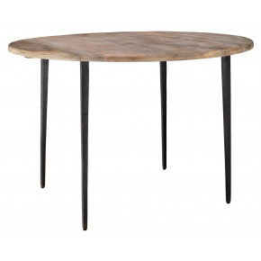 Farmhouse Bistro Table Natural wood and Iron