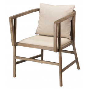 Grayson Arm Chair Grey Wood
