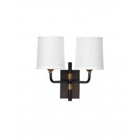 Lawton Double Arm Wall Sconce In Oil Rubbed Bronze