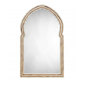 Bardot Large Bone & Wood Arch Mirror