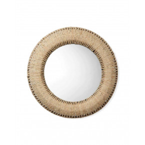 Round Hollis Mirror In Off-White Corn Straw Rope