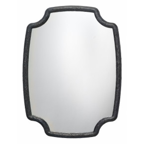 Selene Mirror Textured Charcoal Resin