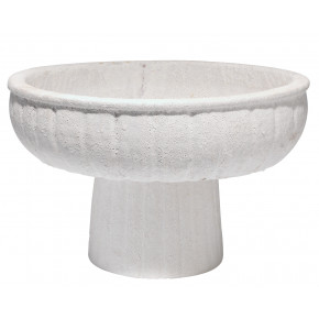 Aegean Pedestal Large Bowl Matte White