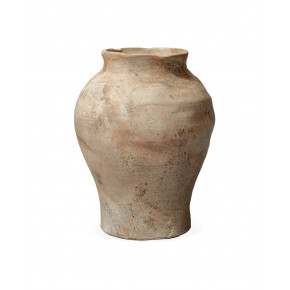 Grove Decorative Vase In Beige Antiqued Ceramic