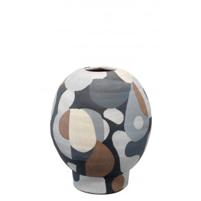 Pablo Short Vase Neutral Colored(beige, taupe, tan, light grey, medium grey, dark grey)