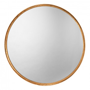 Refined Round Mirror Gold Leaf
