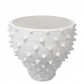 Spike Vase Textured Matte White