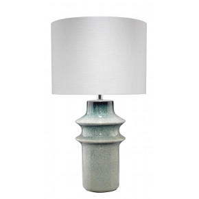 Cymbals Table Lamp Blue Reactive Glaze