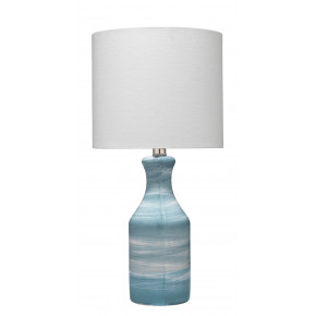 Bungalow Ceramic Table Lamp, Blue