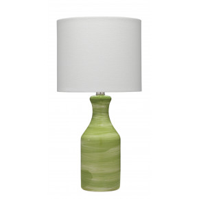 Bungalow Ceramic Table Lamp, Green