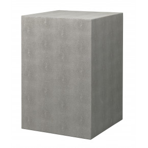 Structure Square Side Table Grey Faux Shagreen