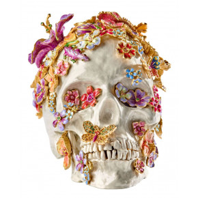 Oliver Skull & Flowers Figurine Bouquet (Special Order)